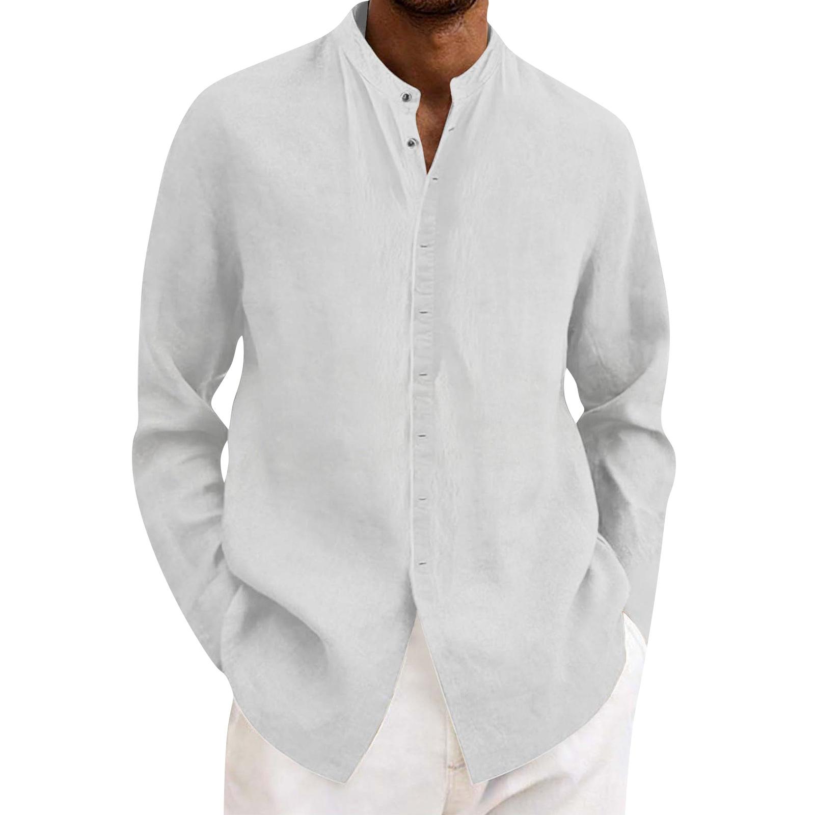 Men s Cotton And Linen Shirt, Pullover With Buttons, Short-sleeved Stand-up Collar Shirt S білий
Men s Cotton And Linen Shirt, Pullover With Buttons, Short-sleeved Stand-up Collar Shirt S білий