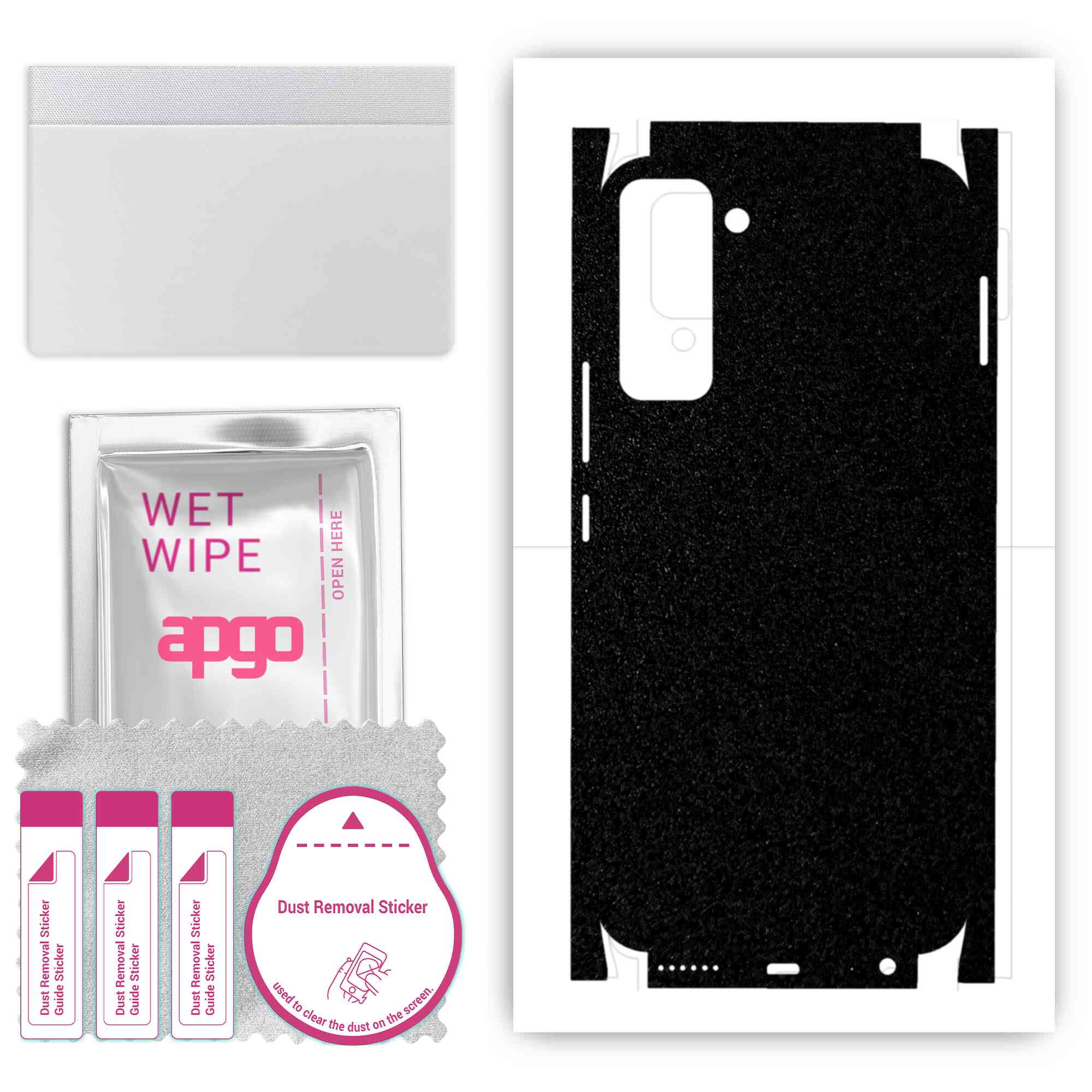 apgo Protective Skin Sticker for the back+sides compatible with Tecno Pop 5 Pro, Full Wrap Film, Foil, Vinyl - Pattern Matte Black
apgo Protective Skin Sticker for the back+sides compatible with Tecno Pop 5 Pro, Full Wrap Film, Foil, Vinyl - Pattern Matte Black