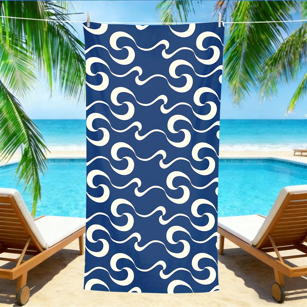 Japanese Wave Pattern Beach Towel – Oversized Quick Dry Sand Free with Navy Blue & Cream Print W40*H60(CM)
Japanese Wave Pattern Beach Towel – Oversized Quick Dry Sand Free with Navy Blue & Cream Print W40*H60(CM)