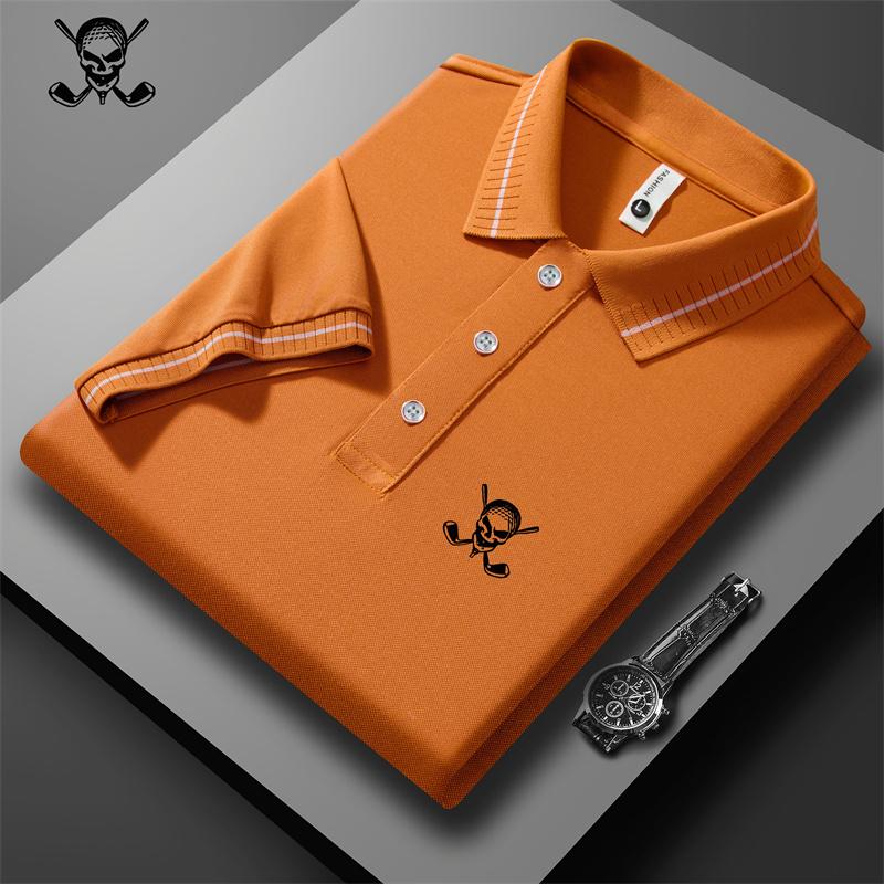 Високоякісна літня новинка S-3XL, чоловіча футболка з коротким рукавом, прохолодна та дихаюча футболка поло, повсякденний діловий топ XL чорний/помаранчевий
Високоякісна літня новинка S-3XL, чоловіча футболка з коротким рукавом, прохолодна та дихаюча футболка поло, повсякденний діловий топ XL чорний/помаранчевий