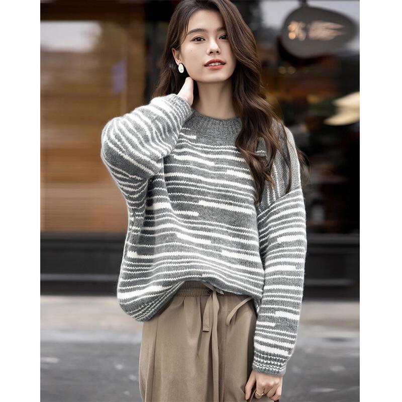 Mokana Women s Striped Retro Long Sleeve Sweater One Size
Mokana Women s Striped Retro Long Sleeve Sweater One Size