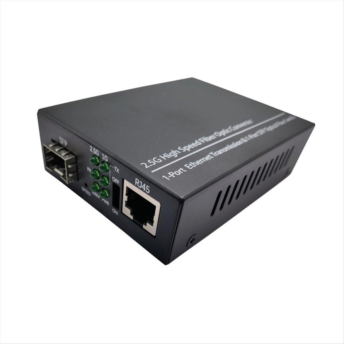 2.5G Fiber Optic Media Converter Gigabit SFP Transceiver 1000Mbps Compatible with Common E/GPON US Plug China Mainland
2.5G Fiber Optic Media Converter Gigabit SFP Transceiver 1000Mbps Compatible with Common E/GPON US Plug China Mainland