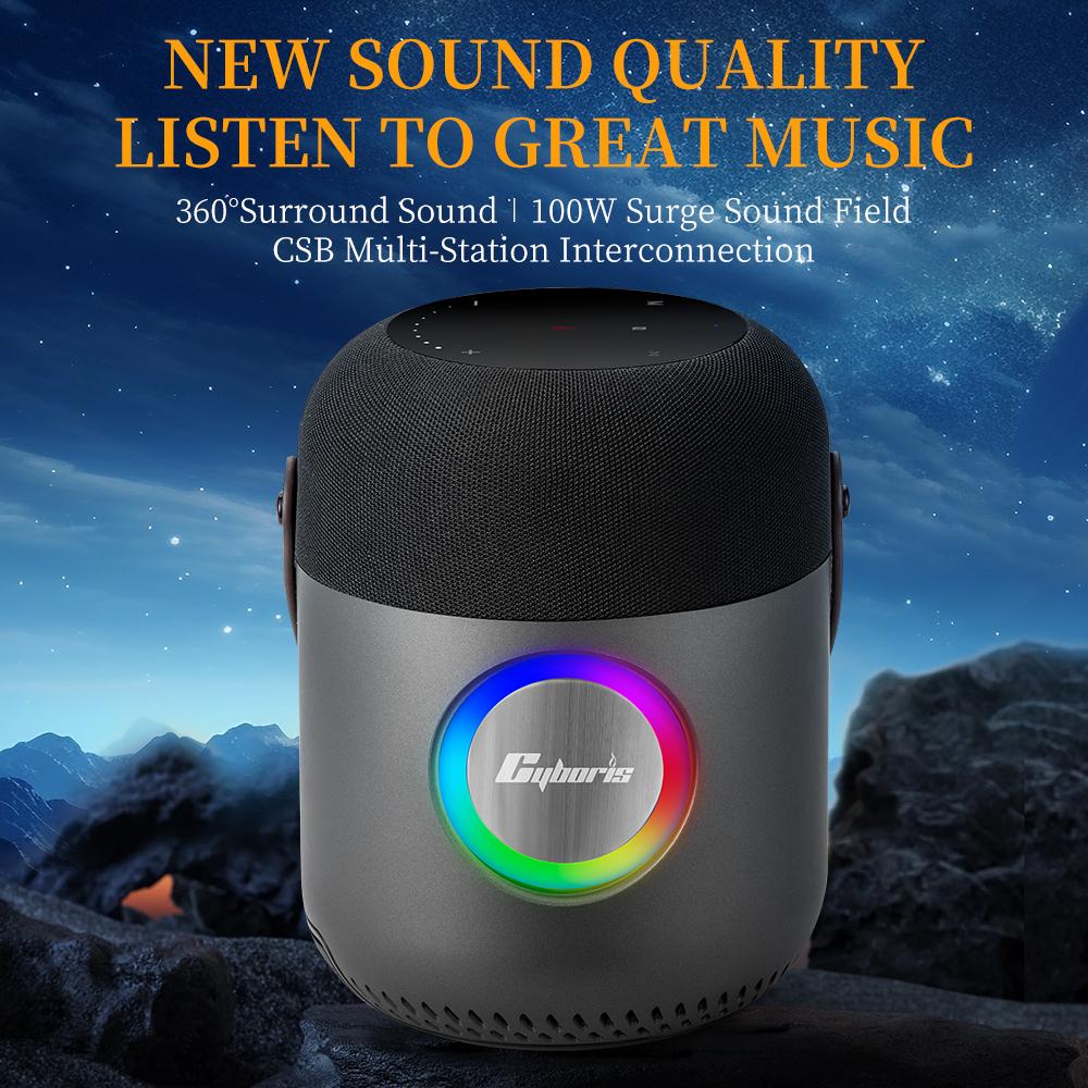 CYBORIS X9 100W Powerful Bass CSB Bluetooth-compatible Speaker Sound Subwoofer with Touch Panel A
CYBORIS X9 100W Powerful Bass CSB Bluetooth-compatible Speaker Sound Subwoofer with Touch Panel A