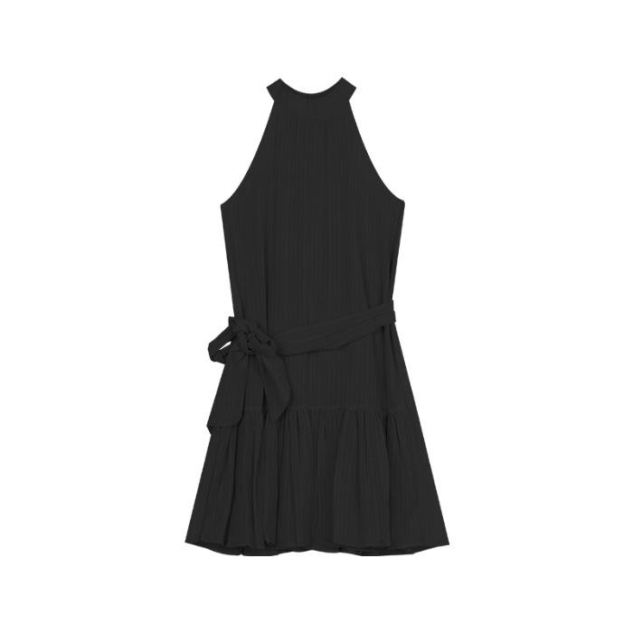 French neck sleeveless blue dress women s summer design bow strap A-shaped skirt black short skirt S чёрный
French neck sleeveless blue dress women s summer design bow strap A-shaped skirt black short skirt S чёрный