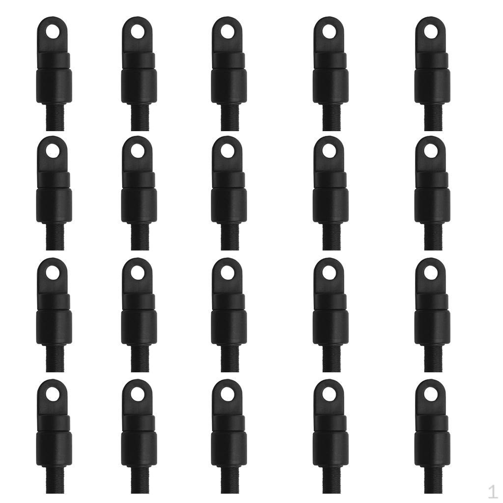 20 Pieces Black Nylon Kayak Hooks Fixed Terminal Ends For 6mm Elastic Shock Cord
20 Pieces Black Nylon Kayak Hooks Fixed Terminal Ends For 6mm Elastic Shock Cord