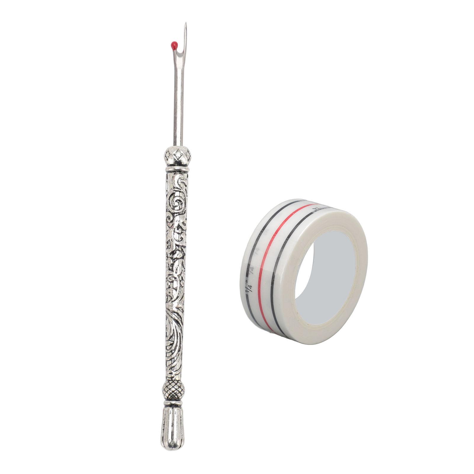 Sewing Seam Remover Multipurpose Efficient Safe Thread Stitch Remover Tool with Positioning Tape серебряный
Sewing Seam Remover Multipurpose Efficient Safe Thread Stitch Remover Tool with Positioning Tape серебряный