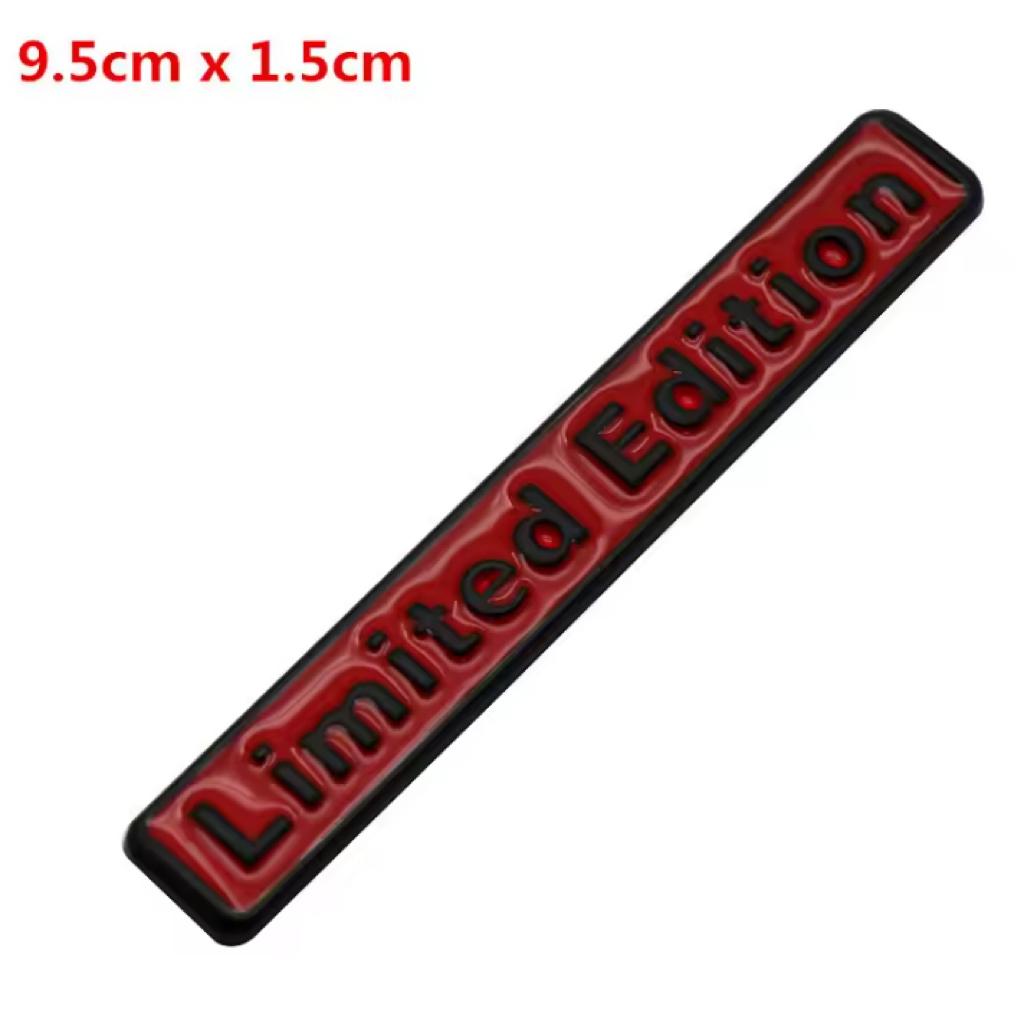 3D Metal LIMITED EDITION Emblem Badge Car Sticker Decal Universal for BMW Honda Kawasaki Suzuki Opel Hyundai Ford 9.5x1.5cm Black Red
3D Metal LIMITED EDITION Emblem Badge Car Sticker Decal Universal for BMW Honda Kawasaki Suzuki Opel Hyundai Ford 9.5x1.5cm Black Red