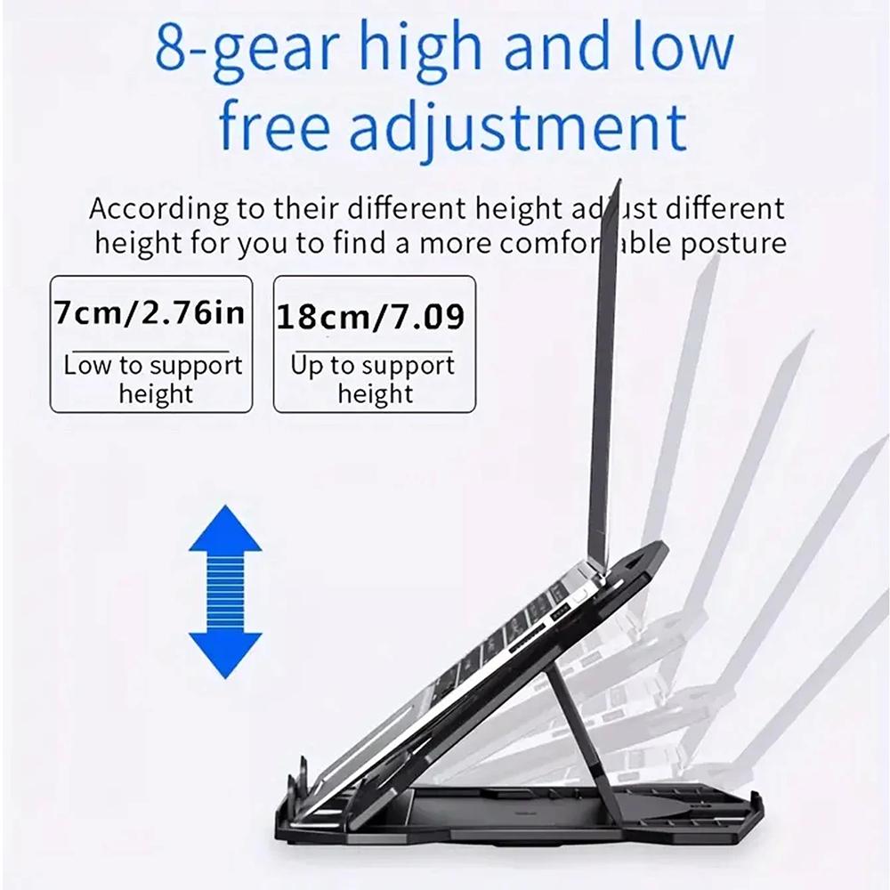 N2 Foldable Laptop Stand with 360° Rotating Base and Phone Holder 8-Level Ergonomic Laptop Riser
N2 Foldable Laptop Stand with 360° Rotating Base and Phone Holder 8-Level Ergonomic Laptop Riser