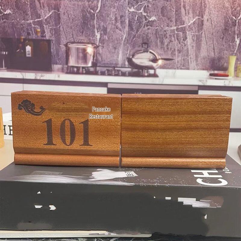 ZISIZ Solid Wood Sapele Rectangular Table Sign
ZISIZ Solid Wood Sapele Rectangular Table Sign