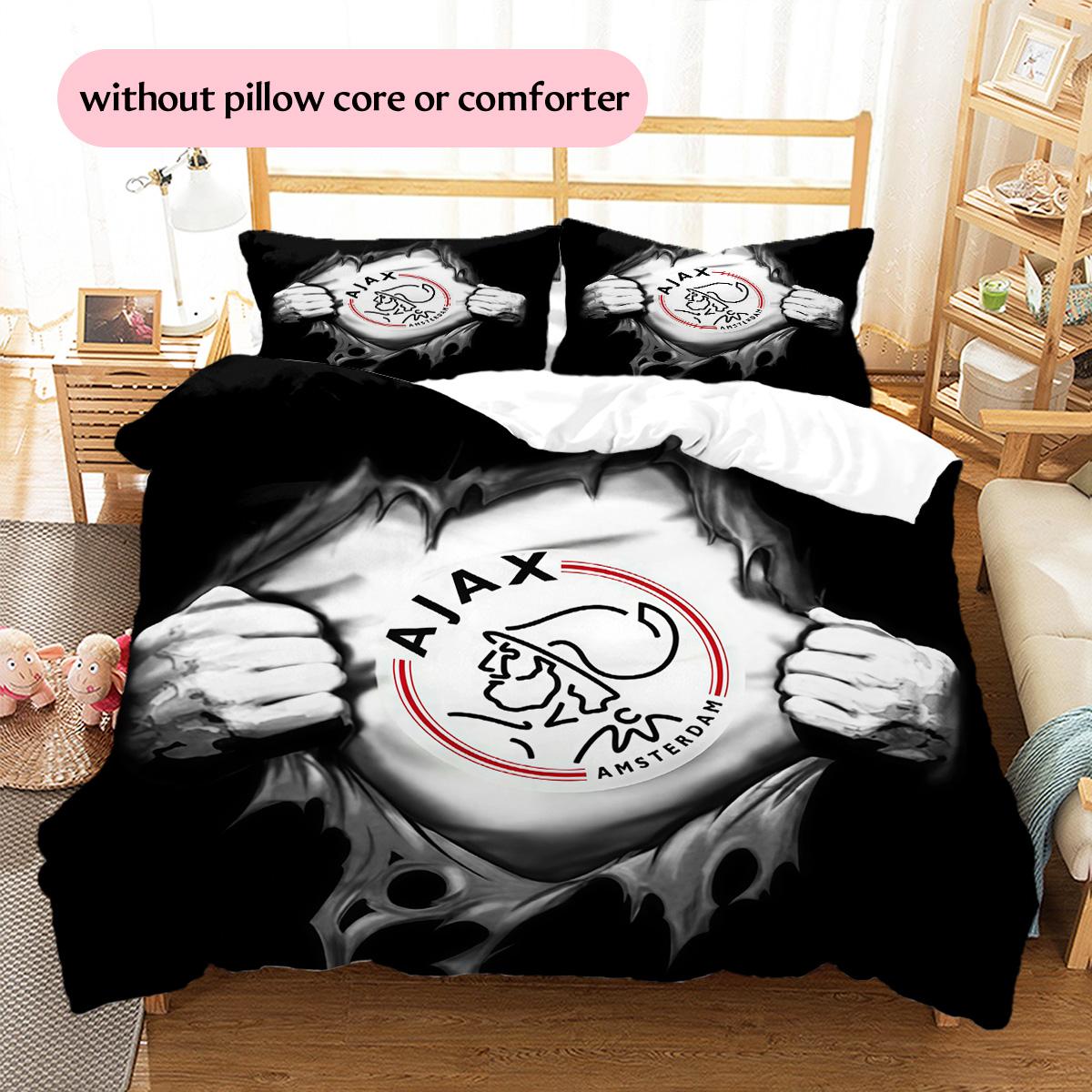 AFC Ajax Pattern Bedding Quilt Set Home Decoration Gift (1 * duvet cover + 2 * pillowcase without core) 135x200cm
AFC Ajax Pattern Bedding Quilt Set Home Decoration Gift (1 * duvet cover + 2 * pillowcase without core) 135x200cm