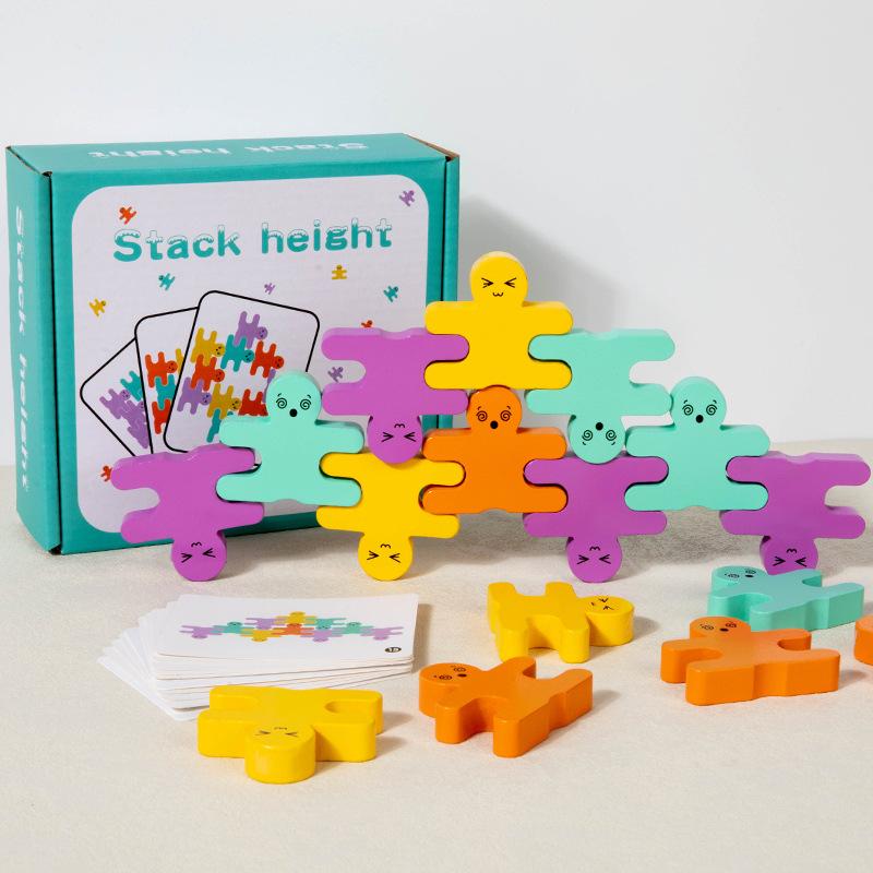 3D Balance Beam Stacking Game: Early Education Puzzle with Double-Sided Pattern Cards and Building Blocks for Kids
3D Balance Beam Stacking Game: Early Education Puzzle with Double-Sided Pattern Cards and Building Blocks for Kids