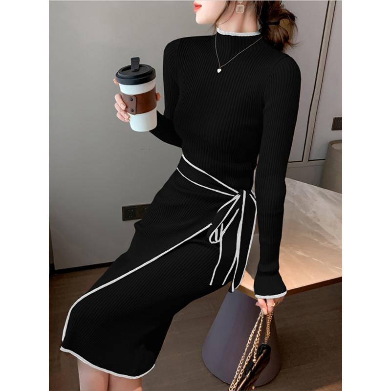 Женское трикотажное платье, новое осенне-зимнее, облегающее, со шнуровкой, с длинным рукавом, облегающее, с юбкой-свитером, элегантное, модное, офисное, женское, Vestidos XL
Женское трикотажное платье, новое осенне-зимнее, облегающее, со шнуровкой, с длинным рукавом, облегающее, с юбкой-свитером, элегантное, модное, офисное, женское, Vestidos XL