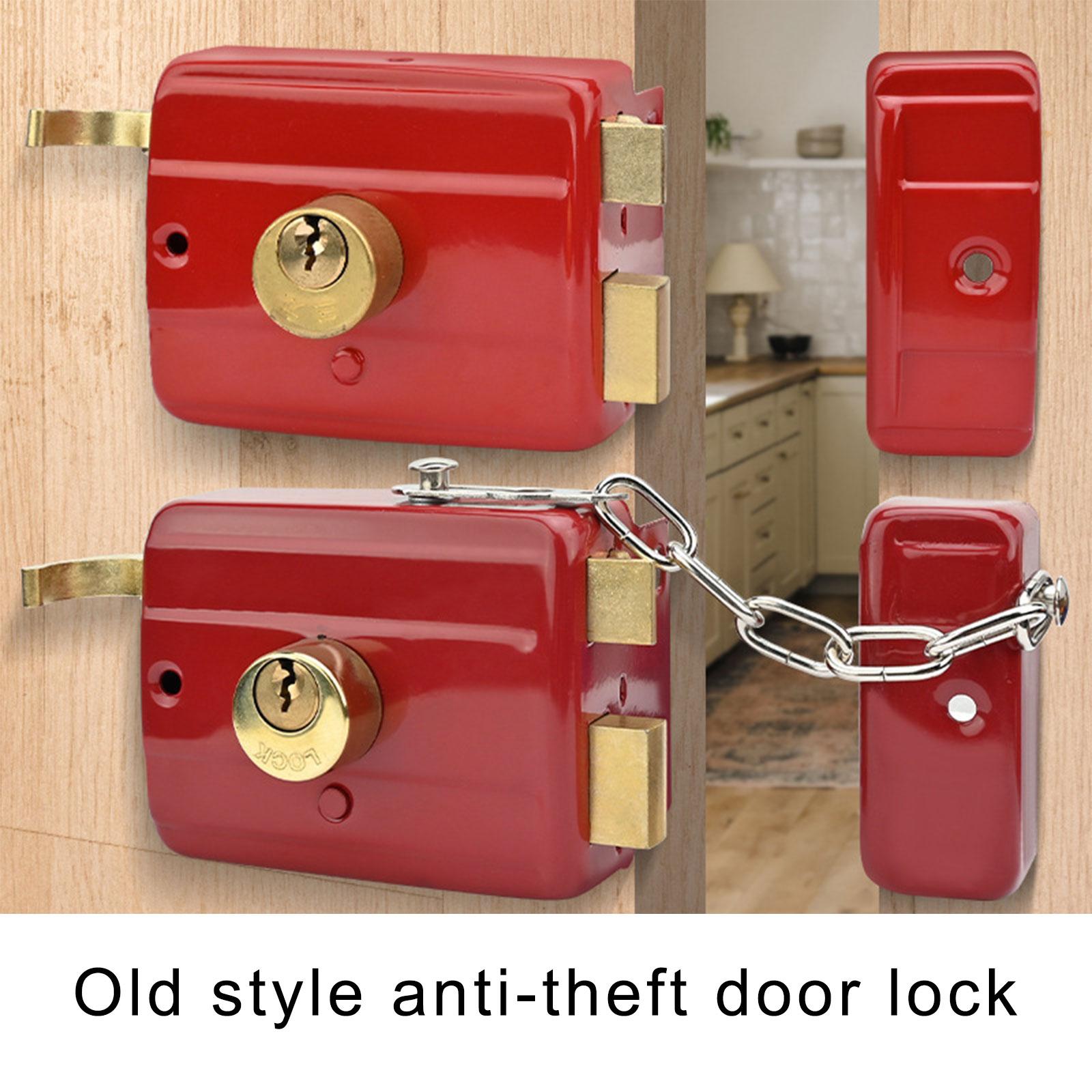 Vintage Style Anti Theft Door Lock Heavy Duty Iron Door Lock Easy To Install Traditional Door Lock for Home Security 1
Vintage Style Anti Theft Door Lock Heavy Duty Iron Door Lock Easy To Install Traditional Door Lock for Home Security 1