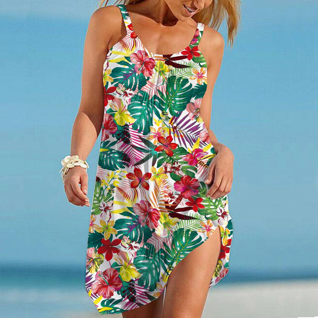 Пляжная одежда Мини-платье с принтом листьев Повседневное современное платье без рукавов Свободный крой Повседневное летнее платье для улицы 8XL разноцветный
Пляжная одежда Мини-платье с принтом листьев Повседневное современное платье без рукавов Свободный крой Повседневное летнее платье для улицы 8XL разноцветный