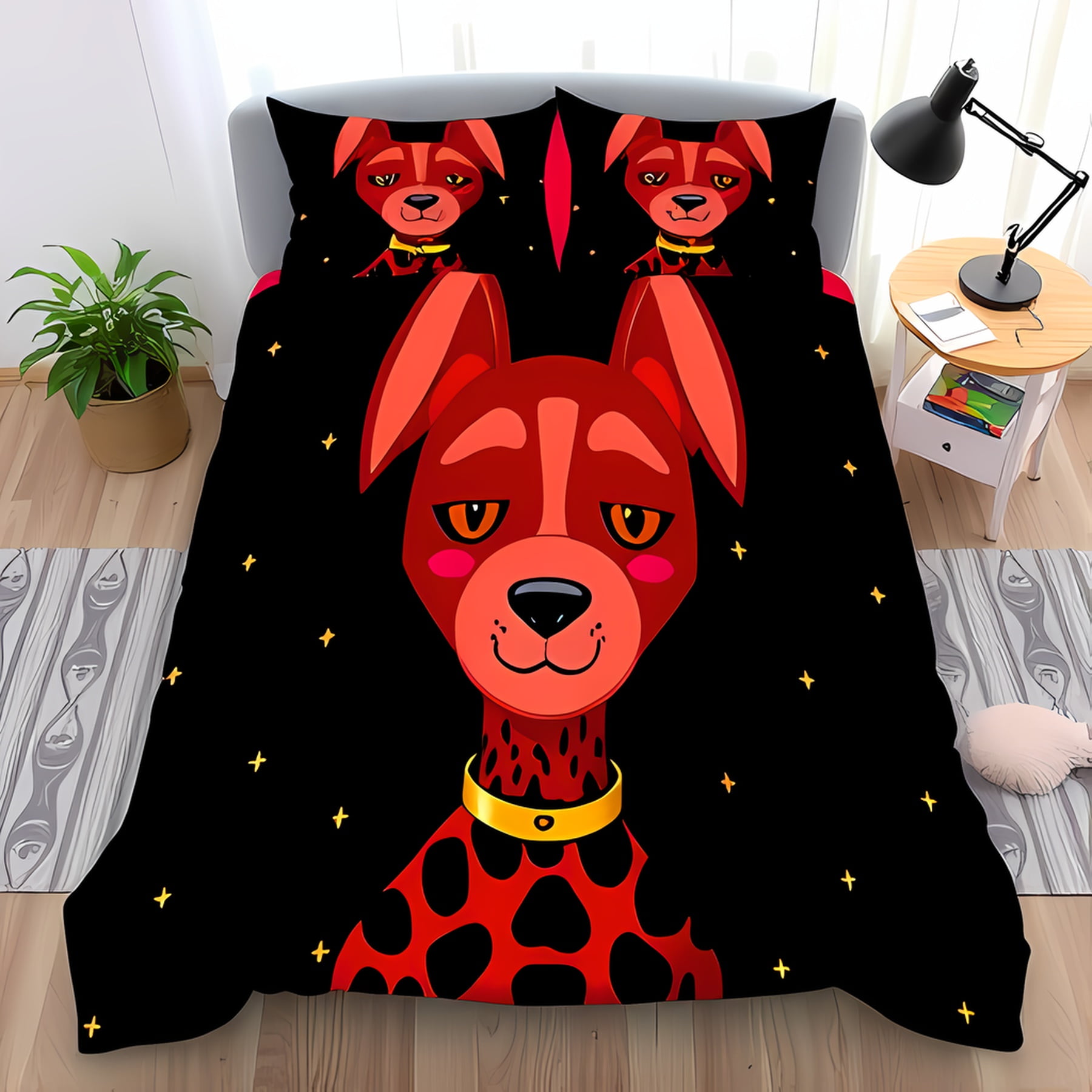 Vibrant Blue Soft Duvet Cover Set featuring Adorable Pupy Design Perfect for Dog Lovers Suitable Children Kids plus Adult Peoples Soft plus Warm 135*200cm Eu-Single
Vibrant Blue Soft Duvet Cover Set featuring Adorable Pupy Design Perfect for Dog Lovers Suitable Children Kids plus Adult Peoples Soft plus Warm 135*200cm Eu-Single