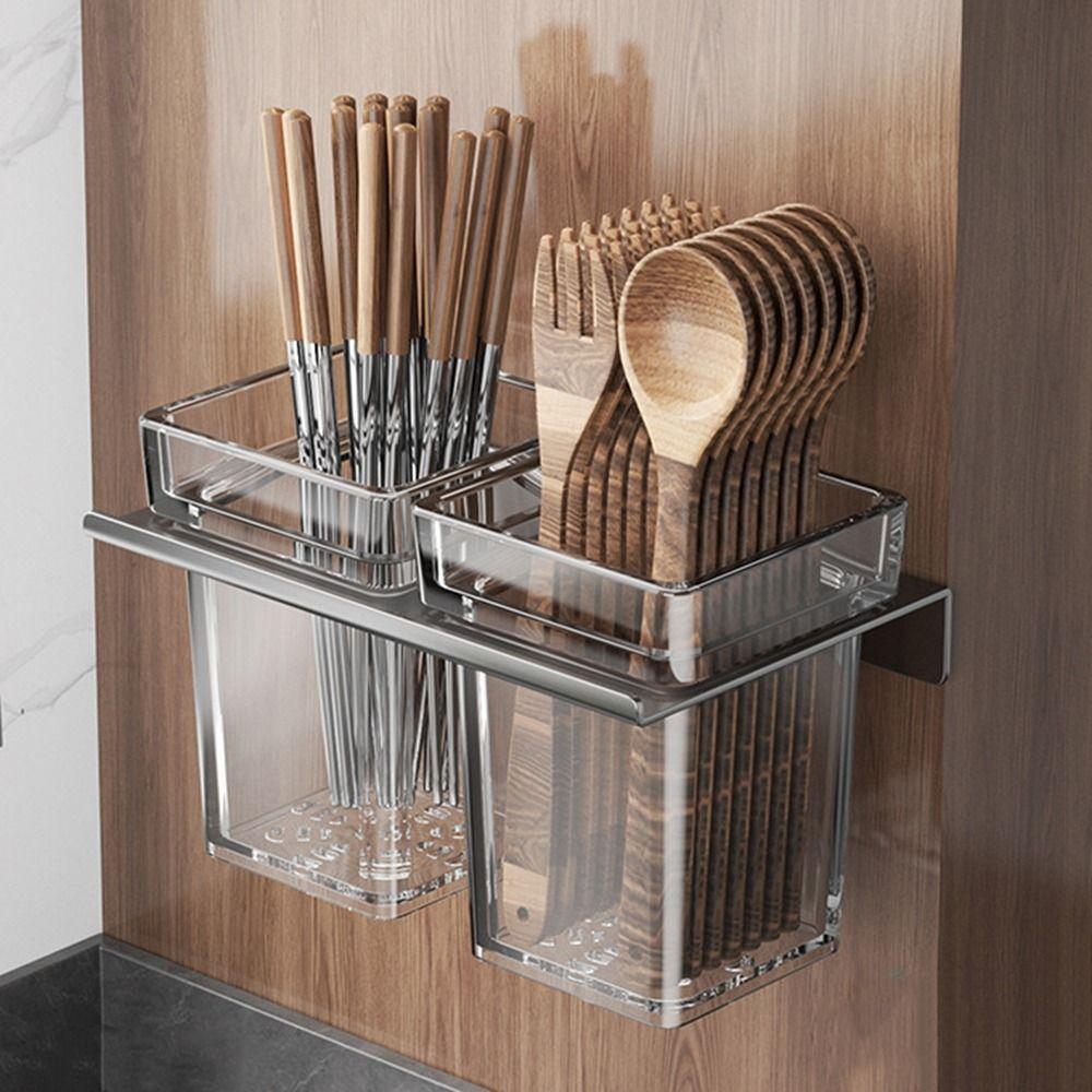 No Hole Chopsticks Storage Container Space Aluminum Chopstick Cage Chopsticks Drain Rack Kitchen
No Hole Chopsticks Storage Container Space Aluminum Chopstick Cage Chopsticks Drain Rack Kitchen
