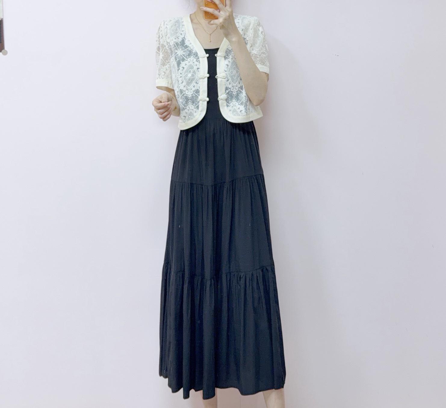 2026 Summer Chic Knit Cardigan & Adjustable Strap Dress Set XL (64-73 kg) чорний
2026 Summer Chic Knit Cardigan & Adjustable Strap Dress Set XL (64-73 kg) чорний
