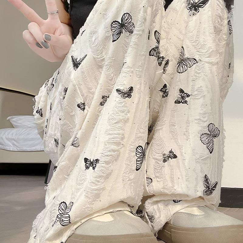 Japanese Ice Silk Wide-Leg Drawstring Pants - Women s Petite XS, High Waist Summer Style with Butterfly Detail XL (suggested 116-125 jin)
Japanese Ice Silk Wide-Leg Drawstring Pants - Women s Petite XS, High Waist Summer Style with Butterfly Detail XL (suggested 116-125 jin)