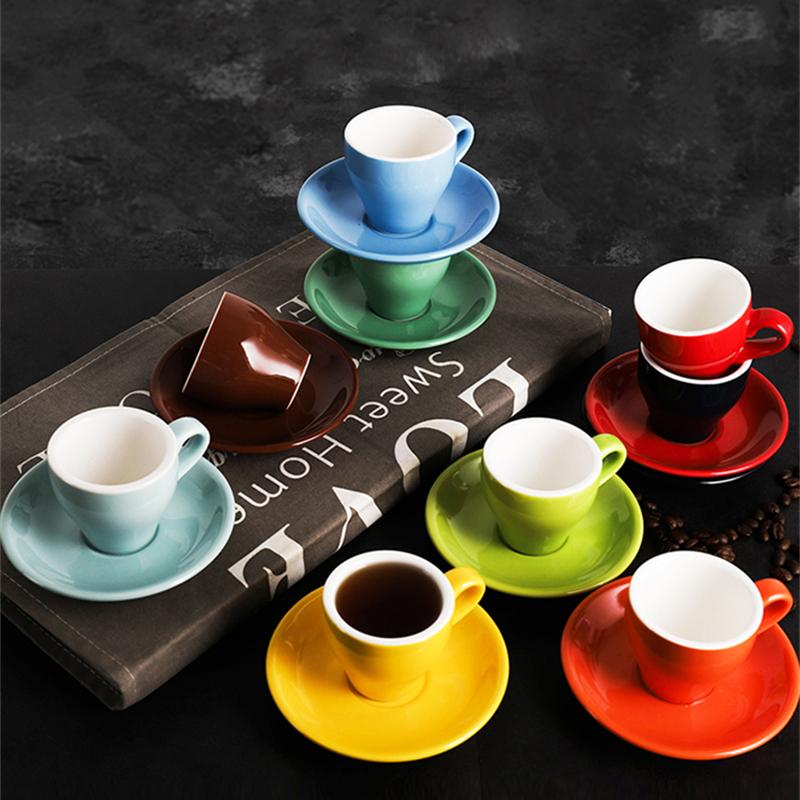 Aixiangru Italian Espresso Cup and Saucer Set,Extra Strong Small Color Ceramic+Saucer,80ml/CC,Coffee Sets <200ml
Aixiangru Italian Espresso Cup and Saucer Set,Extra Strong Small Color Ceramic+Saucer,80ml/CC,Coffee Sets <200ml