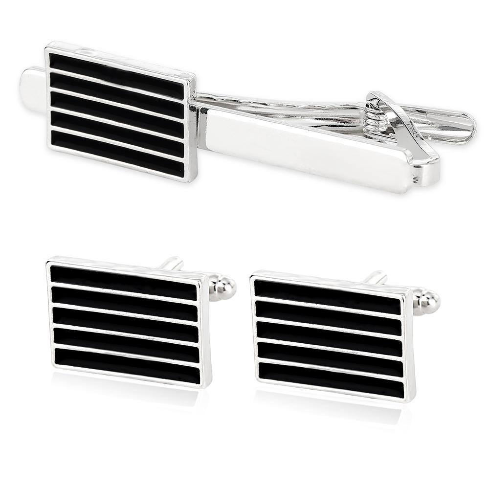 Classic Mens Black Stripe Design OblongCufflinks&Tie Clip Set Groom Shirt Suit Tuxedo Blouse Jewelry Accessories
Classic Mens Black Stripe Design OblongCufflinks&Tie Clip Set Groom Shirt Suit Tuxedo Blouse Jewelry Accessories