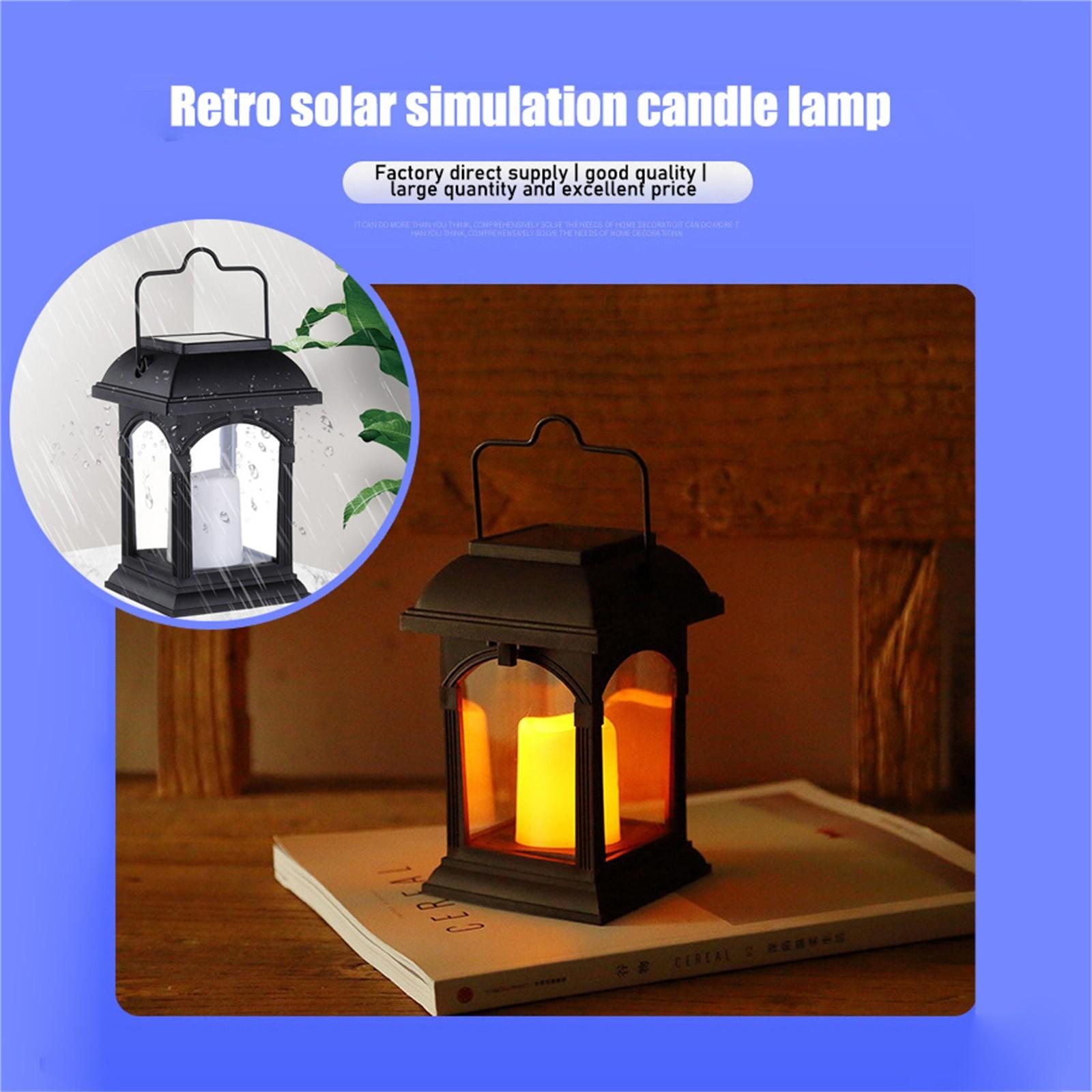 Solar Powered Portable Lantern with Handle for Outdoor Indoor Use Waterproof Decorative Lantern with LED Candle Light for Garden Patio Camping One Size чорний
Solar Powered Portable Lantern with Handle for Outdoor Indoor Use Waterproof Decorative Lantern with LED Candle Light for Garden Patio Camping One Size чорний