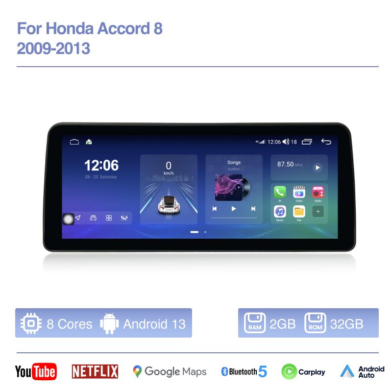 12.3 Android13 For Honda Accord 8 2009-2013 Car Multimedia Video Player GPS Navigation Radio 8Core Carplay 4G wifi 360Camera
12.3 Android13 For Honda Accord 8 2009-2013 Car Multimedia Video Player GPS Navigation Radio 8Core Carplay 4G wifi 360Camera