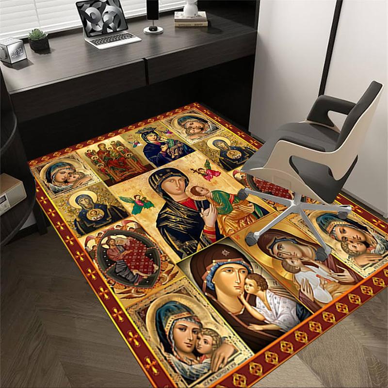 1PC Orthodox icons Extra Large Non-Slip Floor carpet, Office, family, bedroom, Studio Large Area Rug,Longlasting Material-J0400 60cm by 90cm
1PC Orthodox icons Extra Large Non-Slip Floor carpet, Office, family, bedroom, Studio Large Area Rug,Longlasting Material-J0400 60cm by 90cm