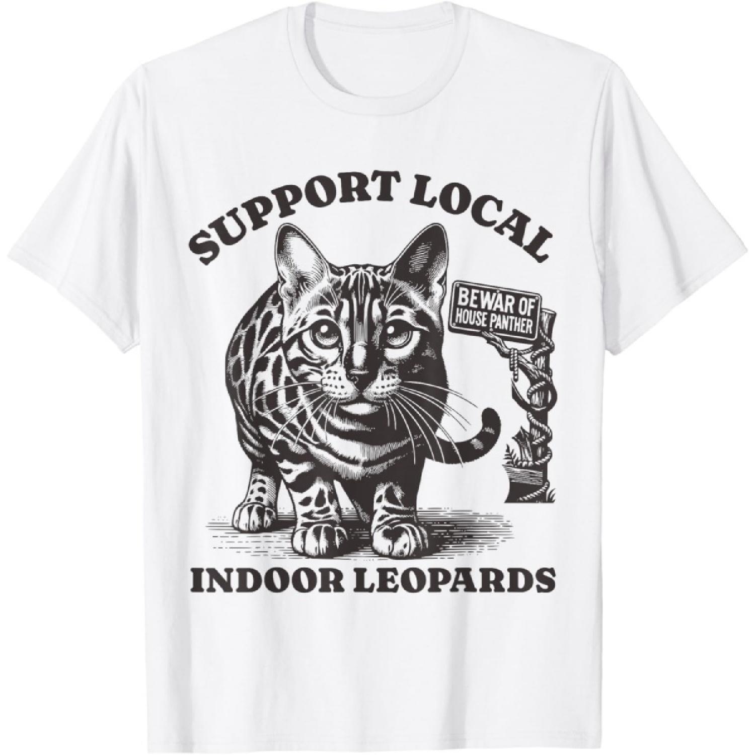 Funny Cat Support Local Indoor leopards Bengal Men Women T-Shirt XXXXXL білий
Funny Cat Support Local Indoor leopards Bengal Men Women T-Shirt XXXXXL білий