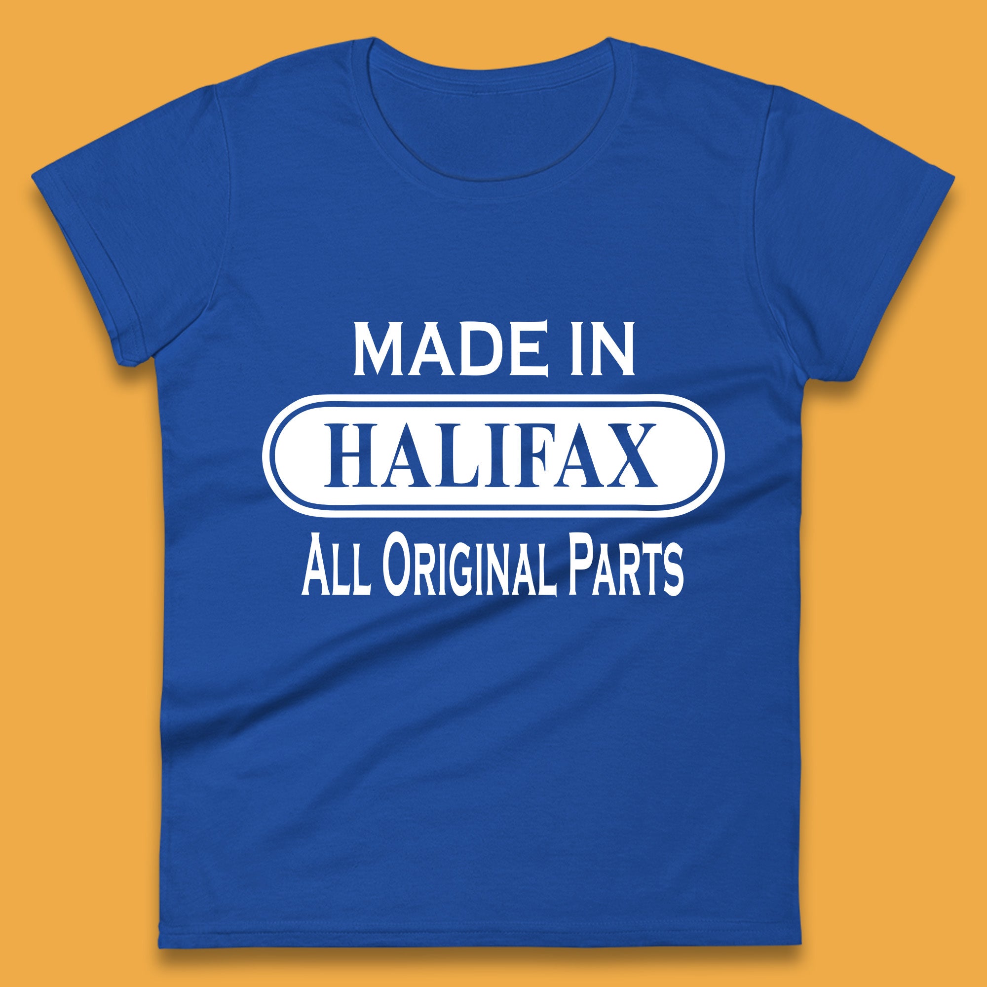 Made In Halifax All Original Parts Vintage Retro Birthday Town in West Yorkshire, England Gift Womens Tee T Shirt Mens Tops Unisex Top S
Made In Halifax All Original Parts Vintage Retro Birthday Town in West Yorkshire, England Gift Womens Tee T Shirt Mens Tops Unisex Top S