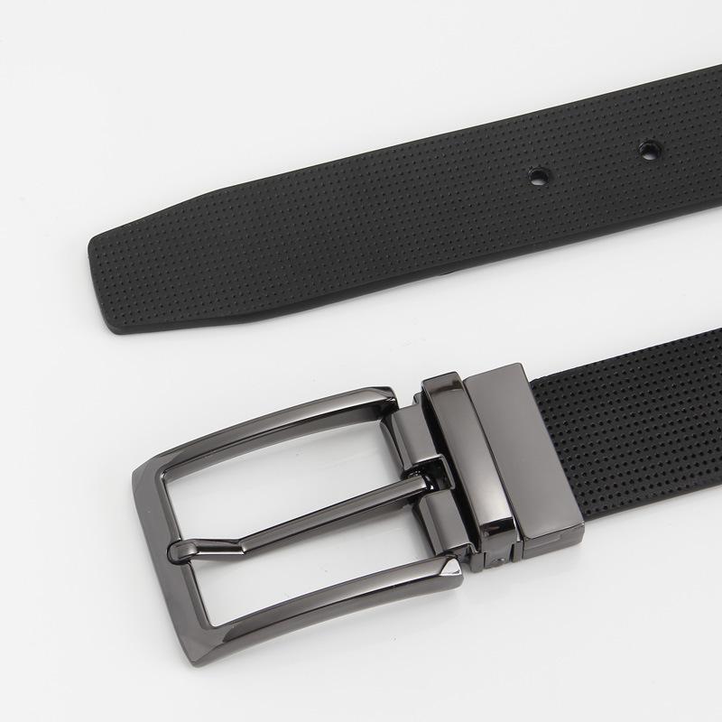 New Style Pinhole Patterned Two Layer Leather Pin Buckle Belt Men s Genuine Leather Double Sided Casual and Fashionable Belt Rotating Buckle 110-130cm
New Style Pinhole Patterned Two Layer Leather Pin Buckle Belt Men s Genuine Leather Double Sided Casual and Fashionable Belt Rotating Buckle 110-130cm