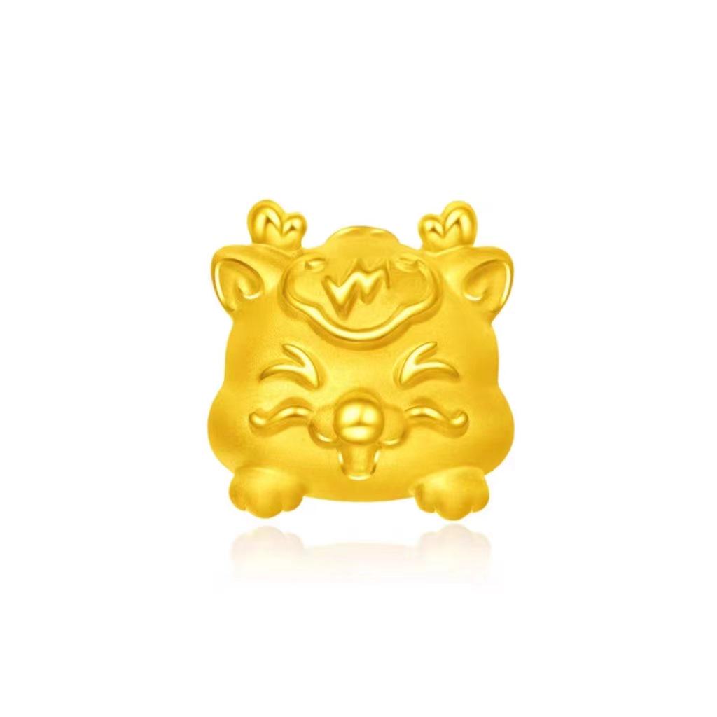 Zhou Family Year of the Dragon Zodiac Beaded Bracelet - Vietnam Sand Gold with Cute Dragon Accessories
Zhou Family Year of the Dragon Zodiac Beaded Bracelet - Vietnam Sand Gold with Cute Dragon Accessories