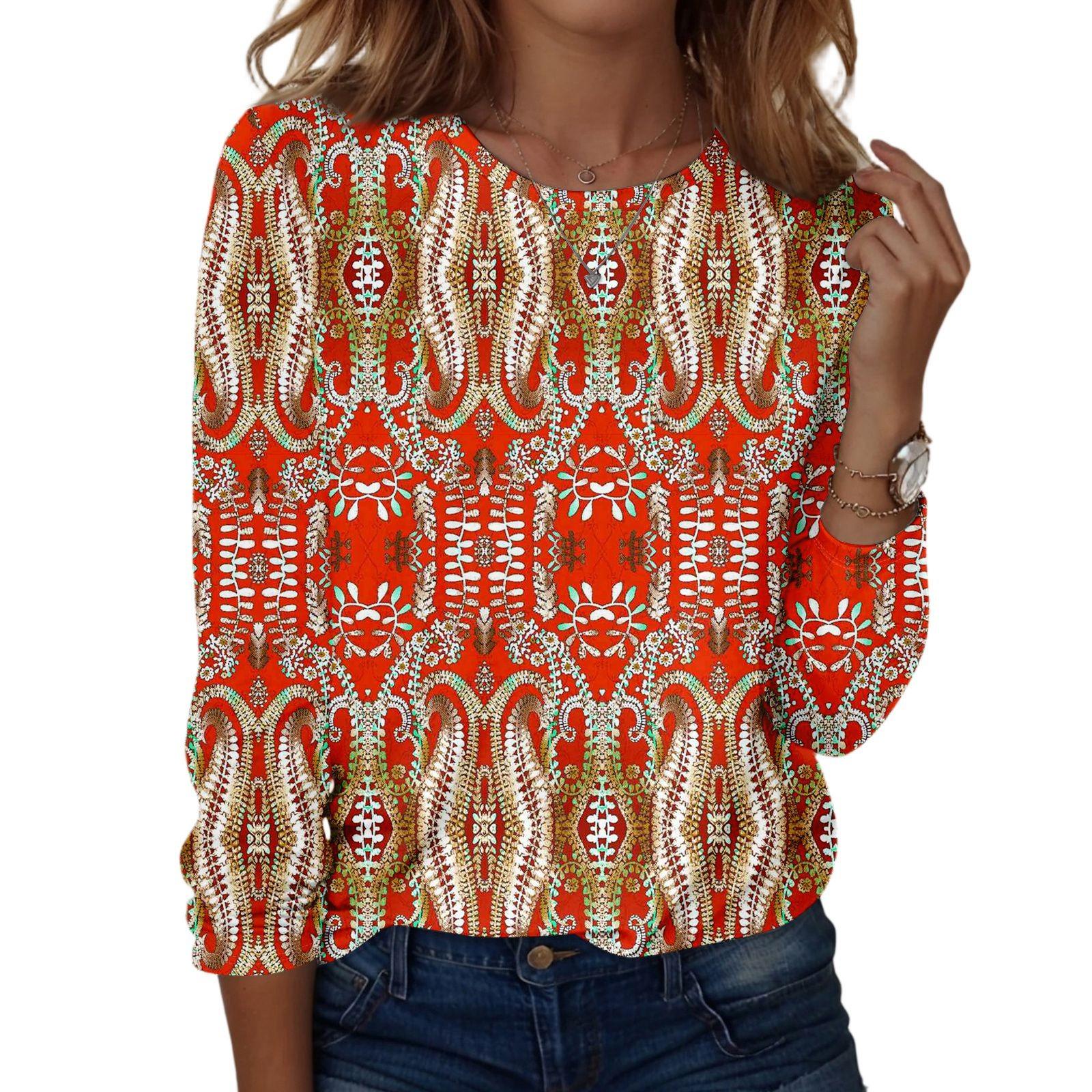 Жіночі сорочки з довгим рукавом. Трійники з милим принтом. Блузки. Повсякденні топи. Пуловери. XXXXL винний
Жіночі сорочки з довгим рукавом. Трійники з милим принтом. Блузки. Повсякденні топи. Пуловери. XXXXL винний