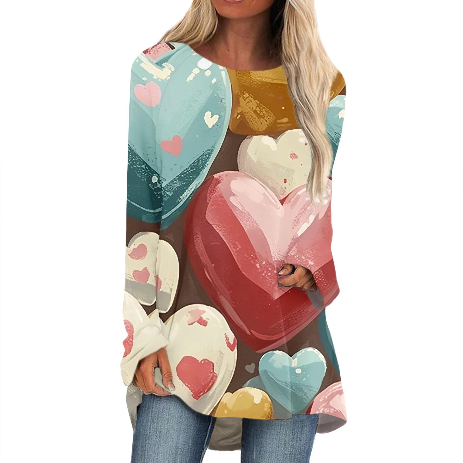 Женская мода повседневная блузка с длинным рукавом и принтом «Любовь ко Дню святого Валентина», круглый вырез, пуловер XXL
Женская мода повседневная блузка с длинным рукавом и принтом «Любовь ко Дню святого Валентина», круглый вырез, пуловер XXL