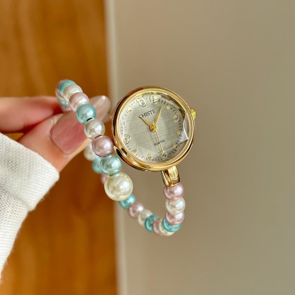 New Rainbow Pearls Bracelet Watch Elegant Adjustable Quartz Watch Luxury Gift Wristwatch for Women сірий
New Rainbow Pearls Bracelet Watch Elegant Adjustable Quartz Watch Luxury Gift Wristwatch for Women сірий