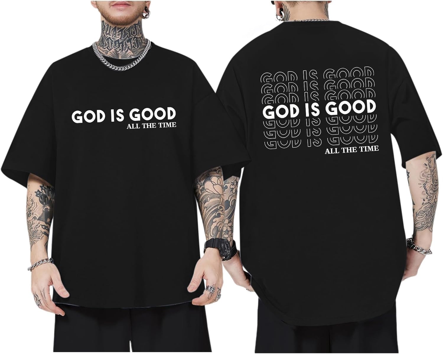 Tuislay Mens Christian Graphic T-Shirts God is Good Shirt Jesus Faith Religious Shirts Bible Verse Inspirational Tee Tops 5XL різнокольоровий
Tuislay Mens Christian Graphic T-Shirts God is Good Shirt Jesus Faith Religious Shirts Bible Verse Inspirational Tee Tops 5XL різнокольоровий