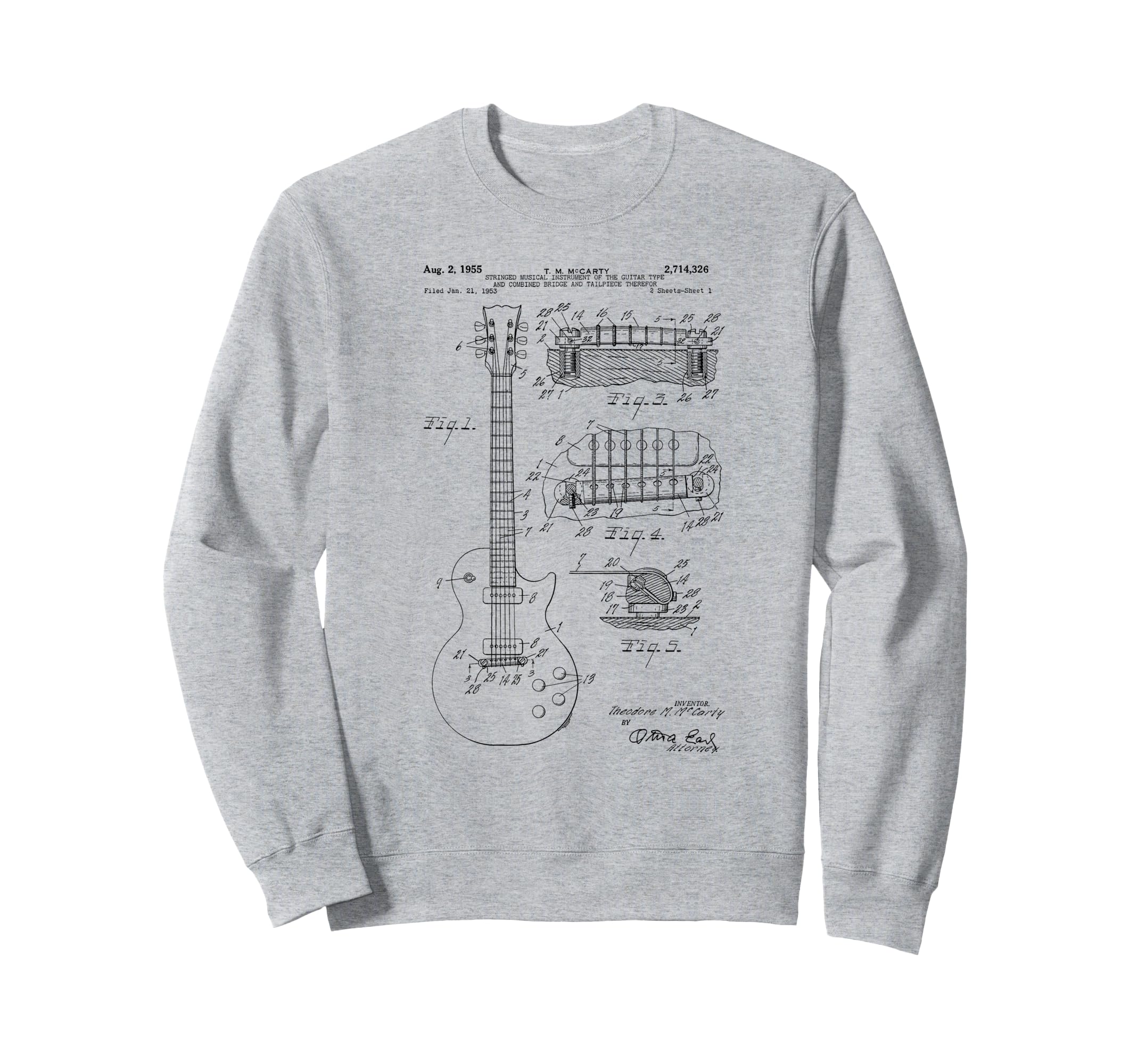 Classic Vintage Patent Print 1955 Rock Guitar Gift Sweatshirt
Classic Vintage Patent Print 1955 Rock Guitar Gift Sweatshirt