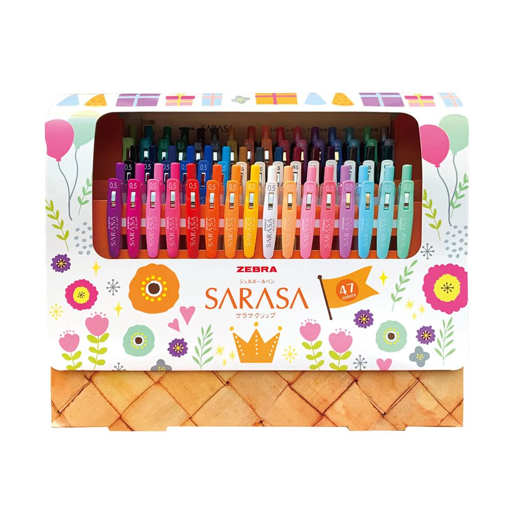 Zebra Sarasa Clip Gel Ballpoint Pen 20th Anniversary Set 0.5mm 47-Color JJ15-20TH47-47C
Zebra Sarasa Clip Gel Ballpoint Pen 20th Anniversary Set 0.5mm 47-Color JJ15-20TH47-47C