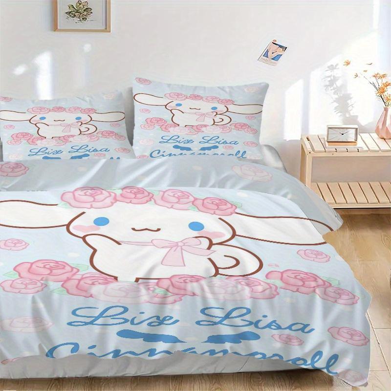 3pcs Adorable Cinnamoroll Printed Bedding Set, Soft and Comfortable Quilt Cover for Bedroom, Guest Room S001 135x200cm
3pcs Adorable Cinnamoroll Printed Bedding Set, Soft and Comfortable Quilt Cover for Bedroom, Guest Room S001 135x200cm