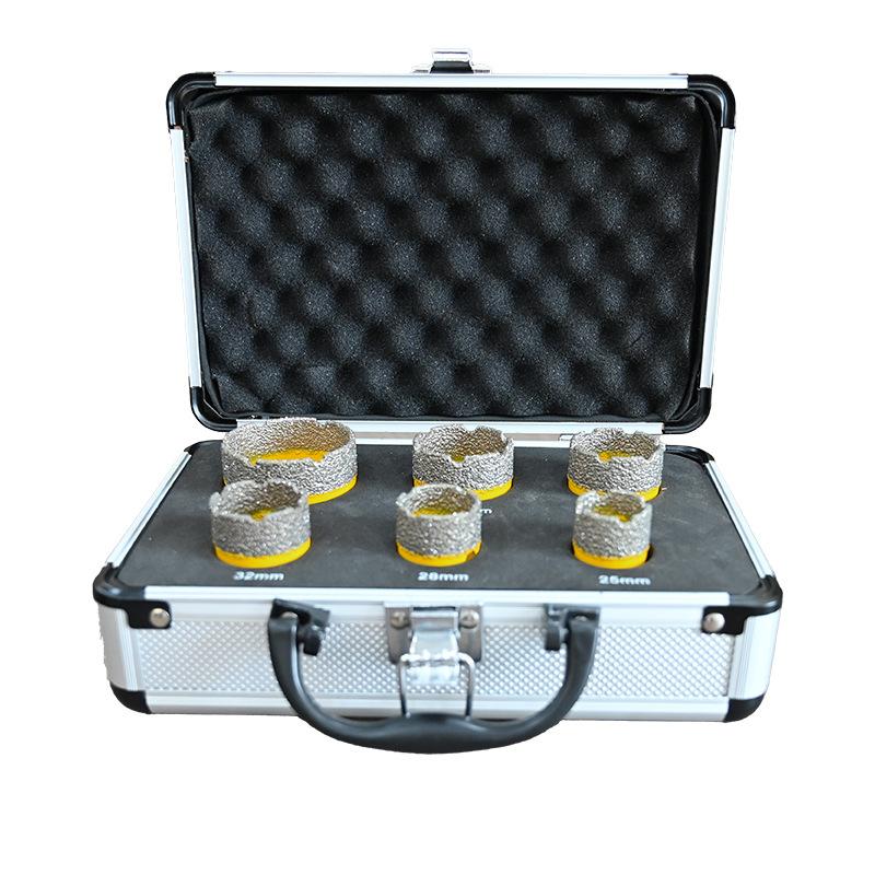 6PCS M14 Brazed Diamond Hole Saw Kit Aluminum Case for Glass Ceramic Marble Granite Tile
6PCS M14 Brazed Diamond Hole Saw Kit Aluminum Case for Glass Ceramic Marble Granite Tile