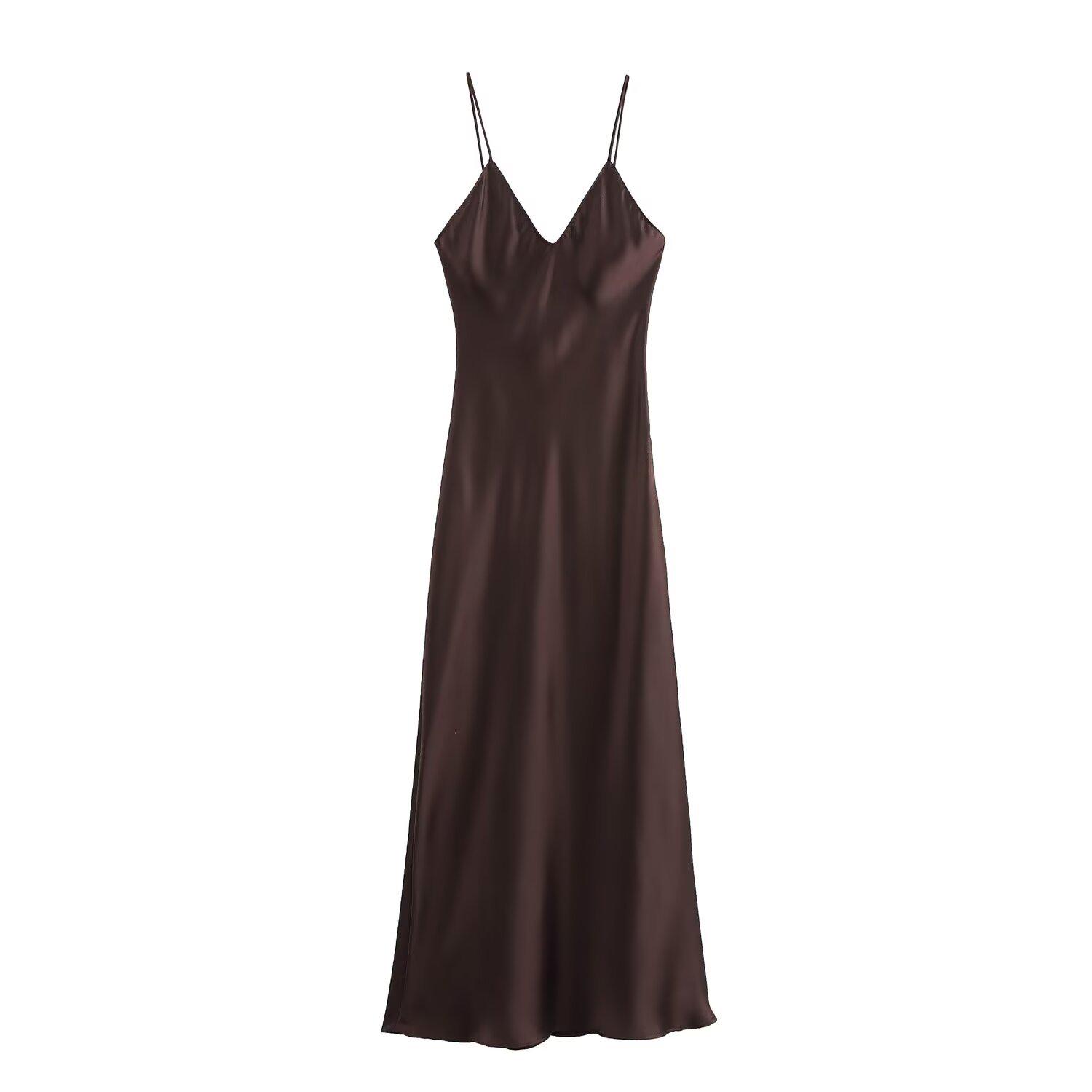 2024 Autumn V-Neck High-Waist Silk Satin Slip Dress - Sexy Lingerie-Style Women s Fashion Medium
2024 Autumn V-Neck High-Waist Silk Satin Slip Dress - Sexy Lingerie-Style Women s Fashion Medium