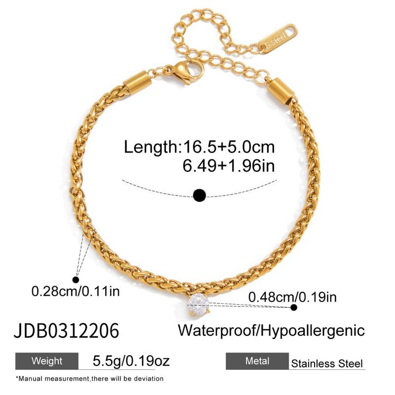 Zircon Heart-shaped Pig Nose Charm Gold Titanium Steel Bracelet for Women - Light Luxury, Niche, High-end Style Accessory. JDB0312206
Zircon Heart-shaped Pig Nose Charm Gold Titanium Steel Bracelet for Women - Light Luxury, Niche, High-end Style Accessory. JDB0312206
