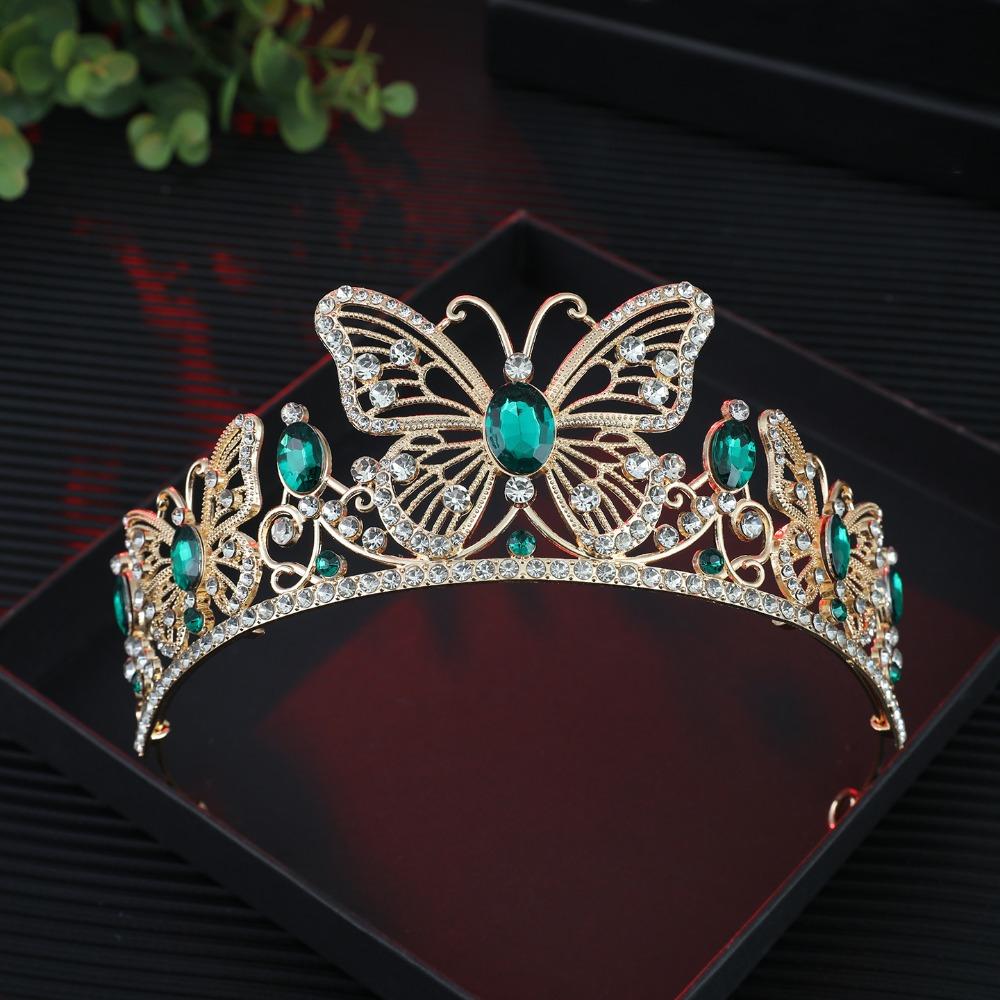 Shiny Queen Crowns Luxury Bridal Headwear Girls Party Headbands Stage Performances Gold Green
Shiny Queen Crowns Luxury Bridal Headwear Girls Party Headbands Stage Performances Gold Green
