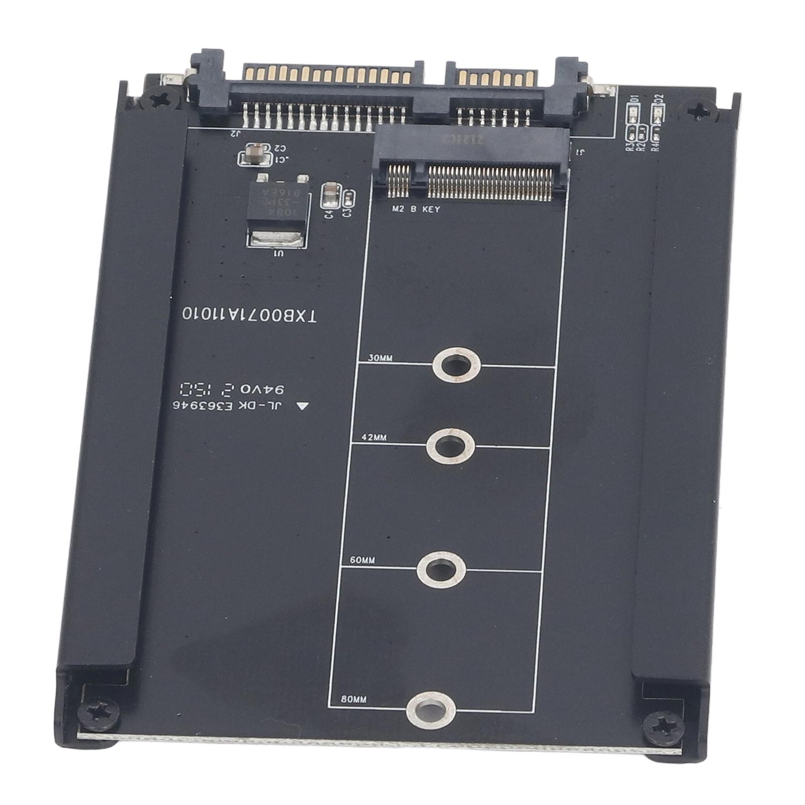 M.2 B Key to SATA3 Adapter Card Professional High Speed Transmission 6Gbps M.2 B Key to 2.5 Inch
M.2 B Key to SATA3 Adapter Card Professional High Speed Transmission 6Gbps M.2 B Key to 2.5 Inch