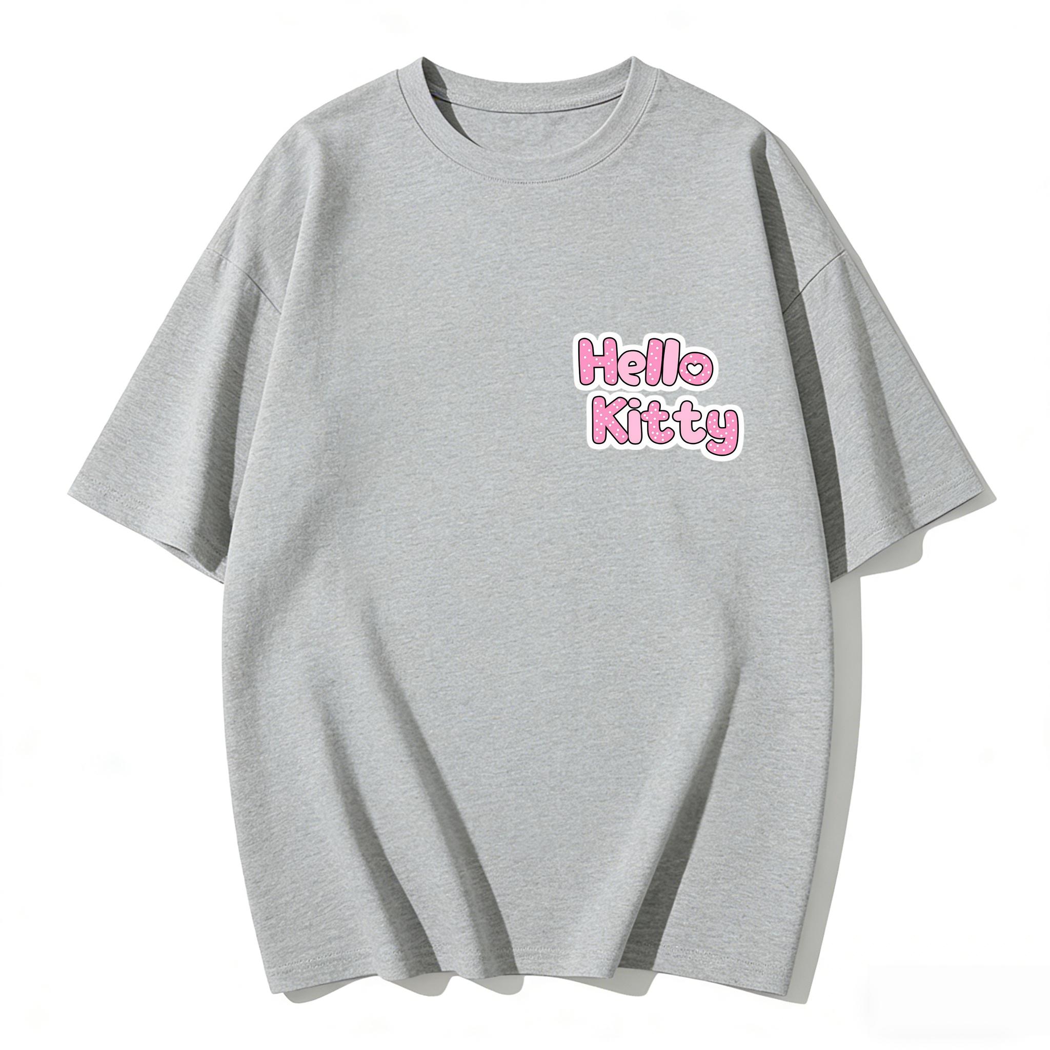 2026 Summer Hello Kitty Cartoon Printed Short Sleeve Pure Cotton Tshirt Parentchild Outfit Classic Fashion Womens Tees Tops S
2026 Summer Hello Kitty Cartoon Printed Short Sleeve Pure Cotton Tshirt Parentchild Outfit Classic Fashion Womens Tees Tops S
