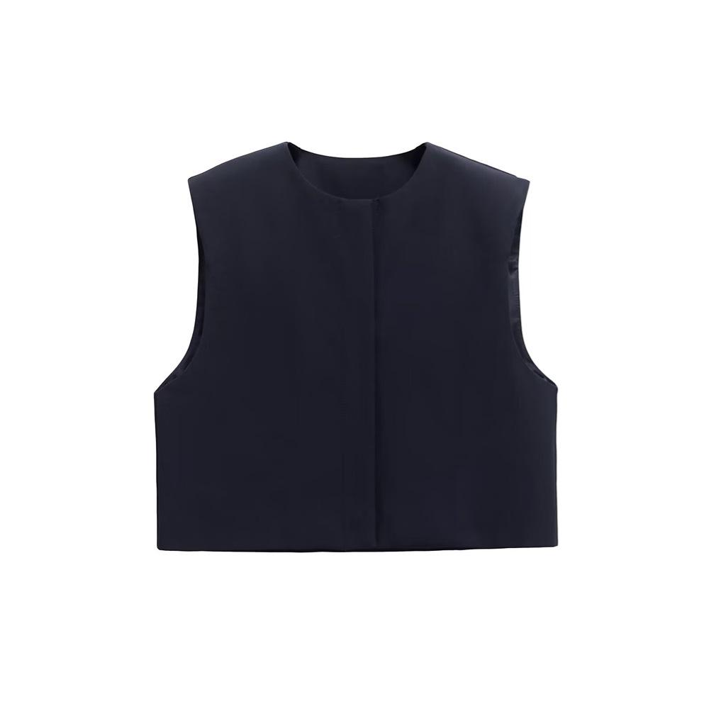 Spring 2025 Women s Versatile Sleeveless Round Neck Solid Color Short Vest M темно-синий
Spring 2025 Women s Versatile Sleeveless Round Neck Solid Color Short Vest M темно-синий