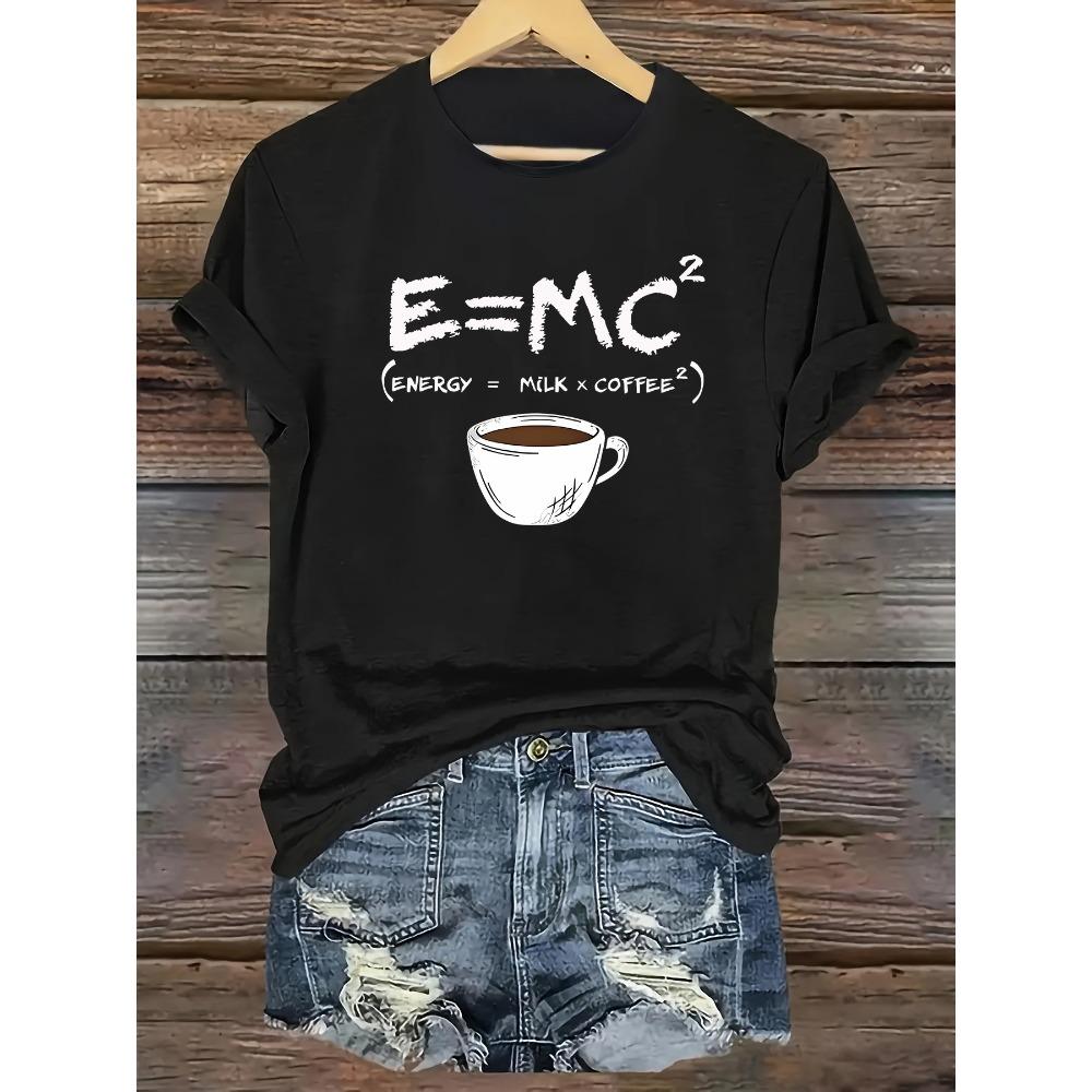 Round Neck Short-sleeved Machine Washable White Ladies Casual Coffee & Letter Printed T-shirt-soft Polyester Blend XS
Round Neck Short-sleeved Machine Washable White Ladies Casual Coffee & Letter Printed T-shirt-soft Polyester Blend XS