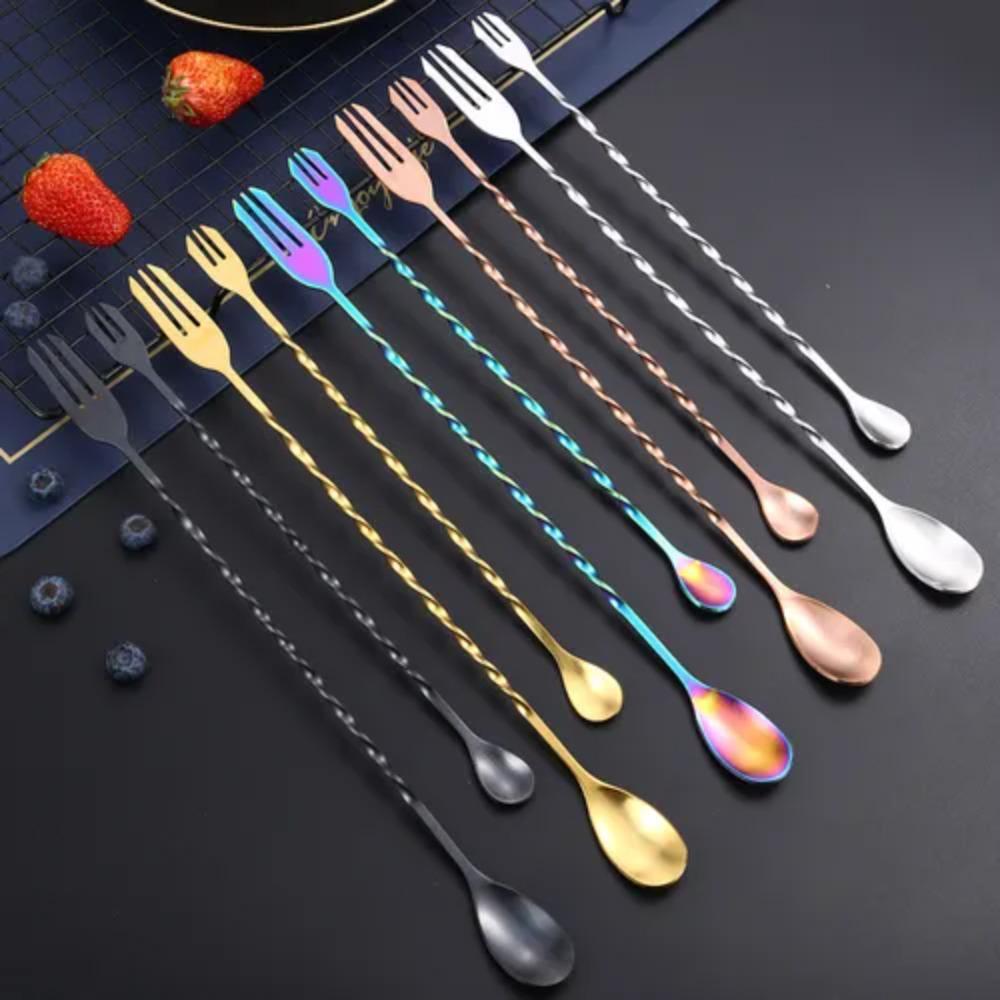 Long Handle Cocktail Stiring Spoon Stainless Steel Drinks Mixing Rod Spiral Stirring Bar Bartender
Long Handle Cocktail Stiring Spoon Stainless Steel Drinks Mixing Rod Spiral Stirring Bar Bartender
