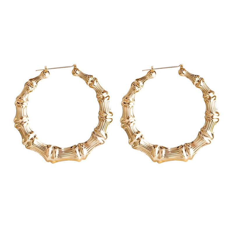 VIVILADY Larger Bamboo Hoop Earrings Women Basketball Wives Summer Spring Autumn Fashion Jewelry Girl Bijoux Accessory Gifts
VIVILADY Larger Bamboo Hoop Earrings Women Basketball Wives Summer Spring Autumn Fashion Jewelry Girl Bijoux Accessory Gifts