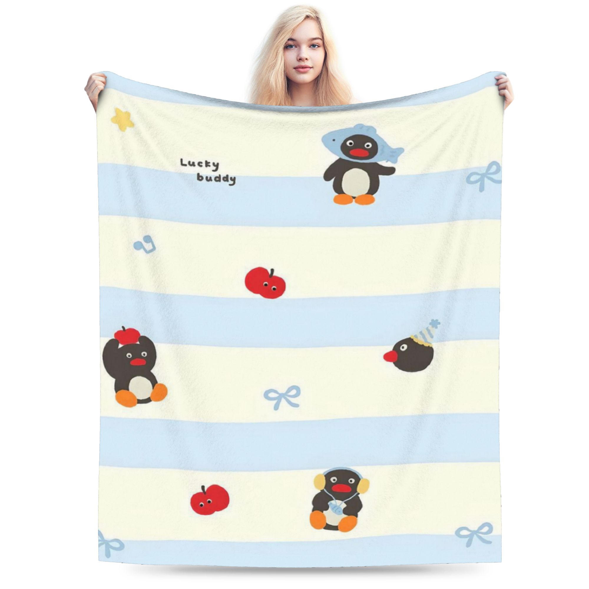 Noot Pingu Fleece Throw Blankets Penguin Cartoon Blankets for Bedding Couch Ultra-Soft Bedding Throws 30x40in
Noot Pingu Fleece Throw Blankets Penguin Cartoon Blankets for Bedding Couch Ultra-Soft Bedding Throws 30x40in
