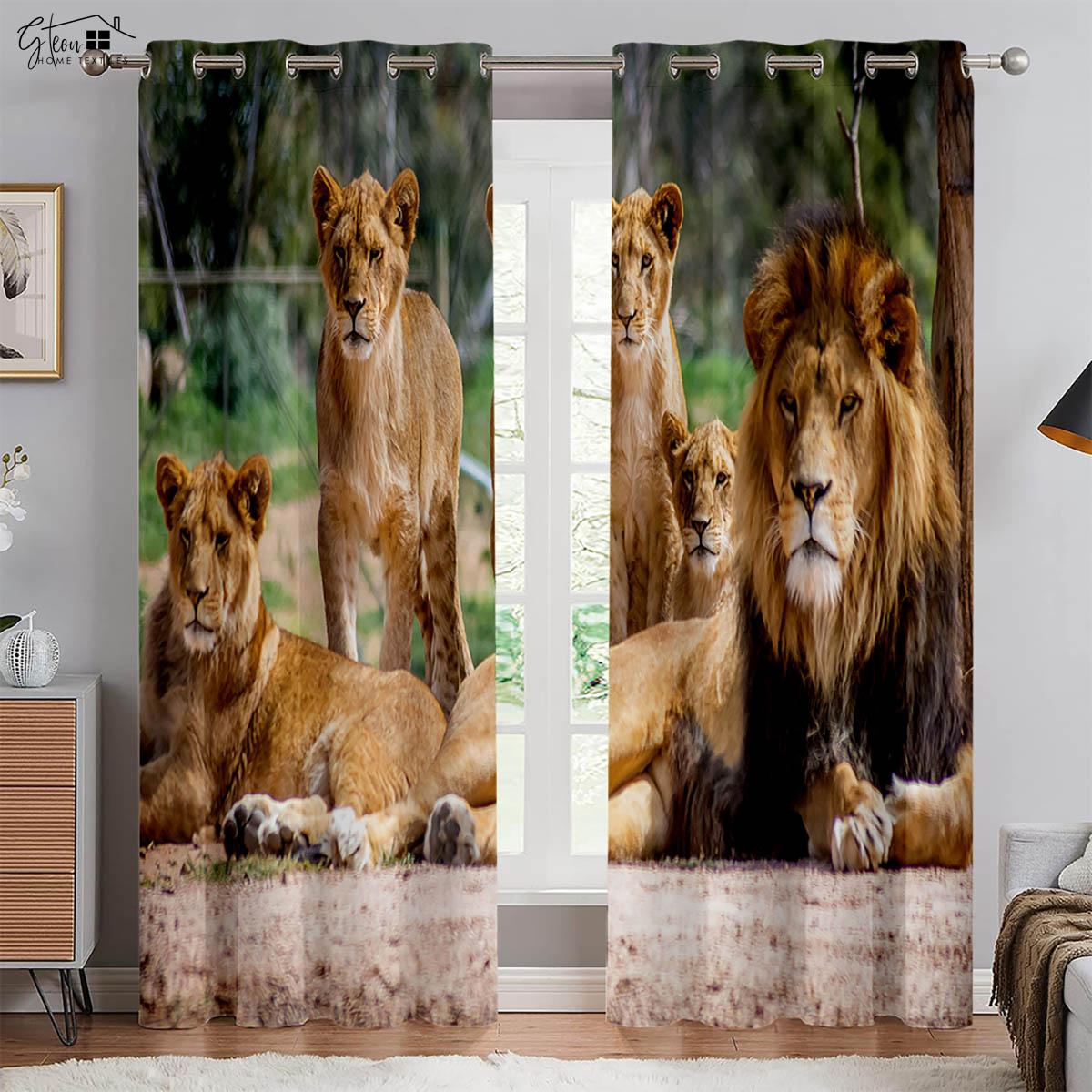 Animal Lion Cheetah 3D Printing Curtain Bedroom Living Room Study Room Blackout Heat Insulation Curtain Home Decoration 2 Pieces W100xH130(CM) folio&Rod pocket
Animal Lion Cheetah 3D Printing Curtain Bedroom Living Room Study Room Blackout Heat Insulation Curtain Home Decoration 2 Pieces W100xH130(CM) folio&Rod pocket